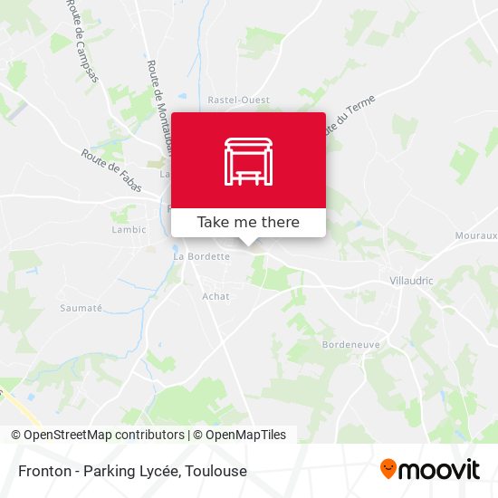 Fronton - Parking Lycée map