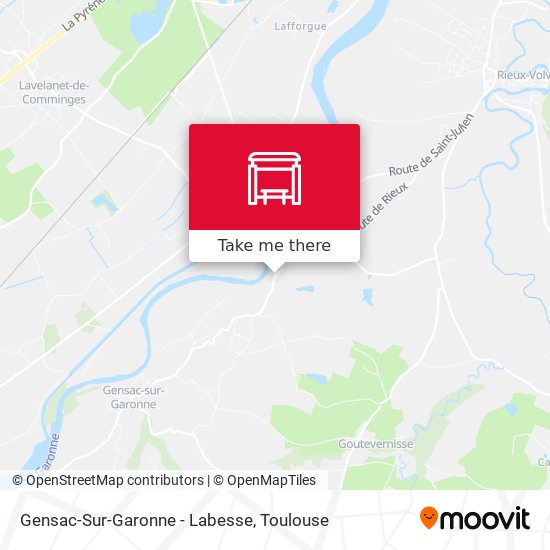 Gensac-Sur-Garonne - Labesse map