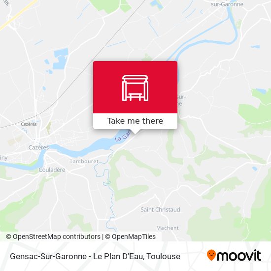 Gensac-Sur-Garonne - Le Plan D'Eau map