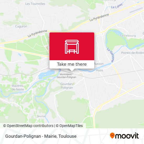 Gourdan-Polignan - Mairie map