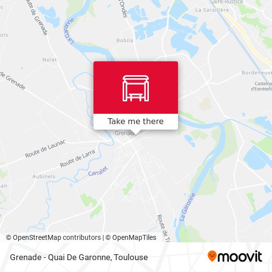 Grenade - Quai De Garonne map