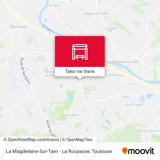 La Magdelaine-Sur-Tarn - La Rouyasse map