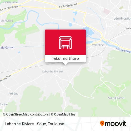 Labarthe-Riviere - Souc map