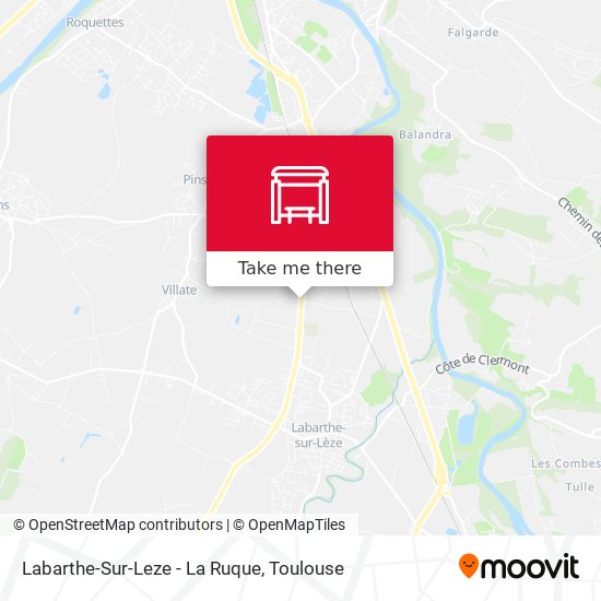 Labarthe-Sur-Leze - La Ruque map