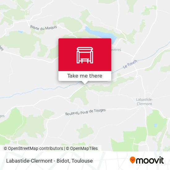 Labastide-Clermont - Bidot map