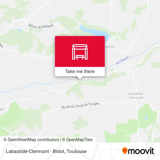 Labastide-Clermont - Bidot map
