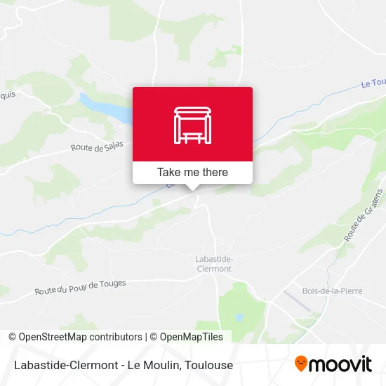 Labastide-Clermont - Le Moulin map