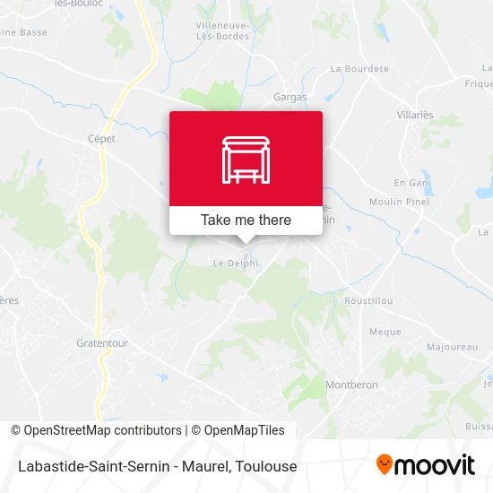 Labastide-Saint-Sernin - Maurel map