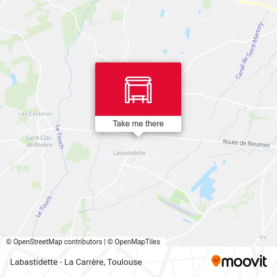 Labastidette - La Carrère map