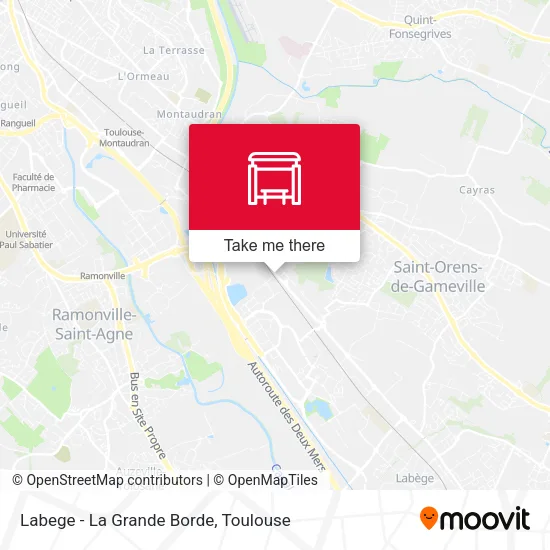 Labege - La Grande Borde map