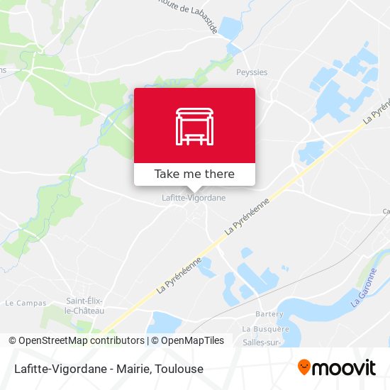 Lafitte-Vigordane - Mairie map