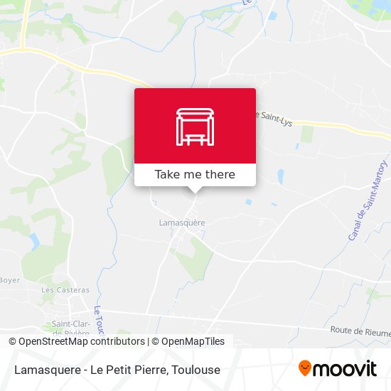 Lamasquere - Le Petit Pierre map