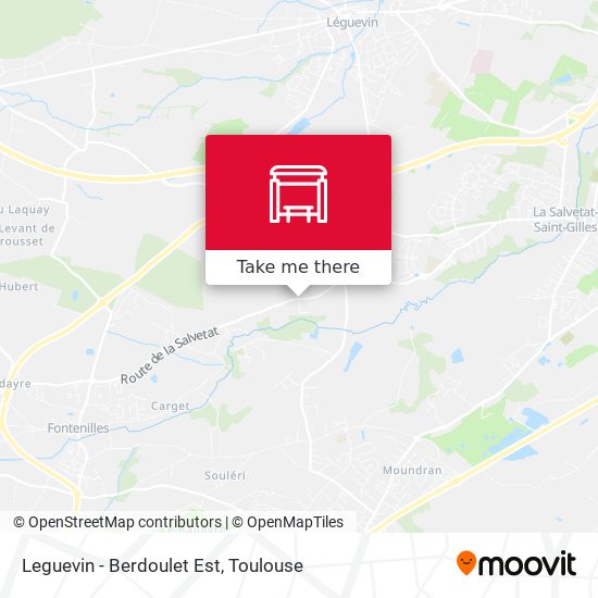Leguevin - Berdoulet Est map