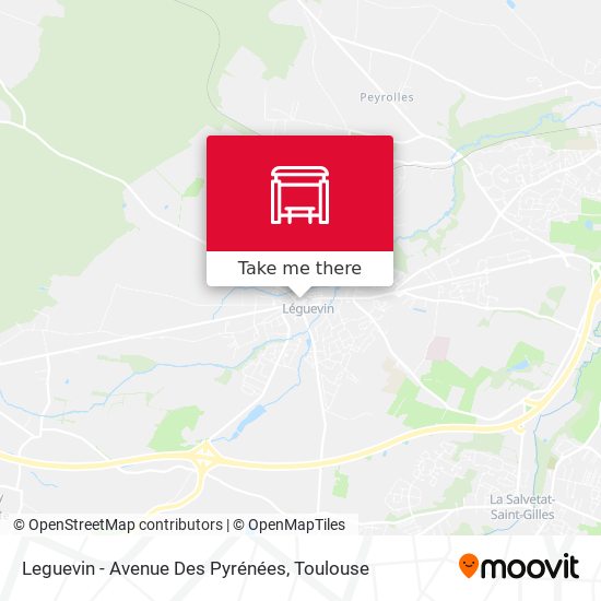 Leguevin - Avenue Des Pyrénées map