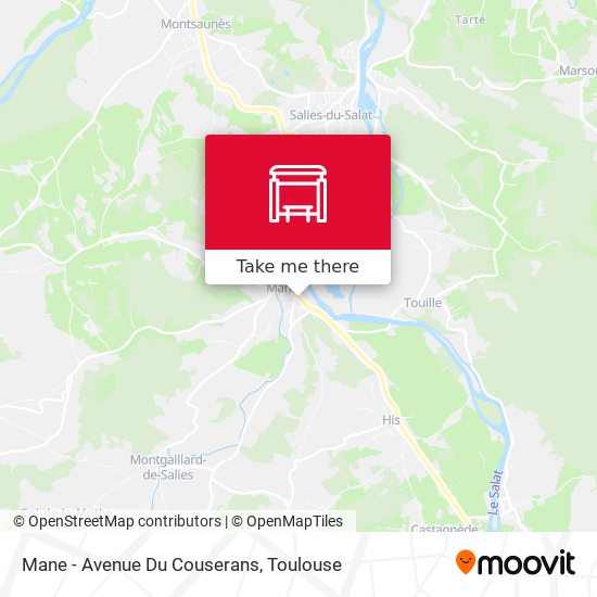Mane - Avenue Du Couserans map
