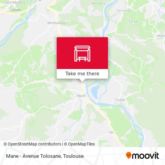 Mane - Avenue Tolosane map