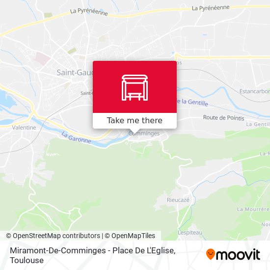 Miramont-De-Comminges - Place De L'Eglise map