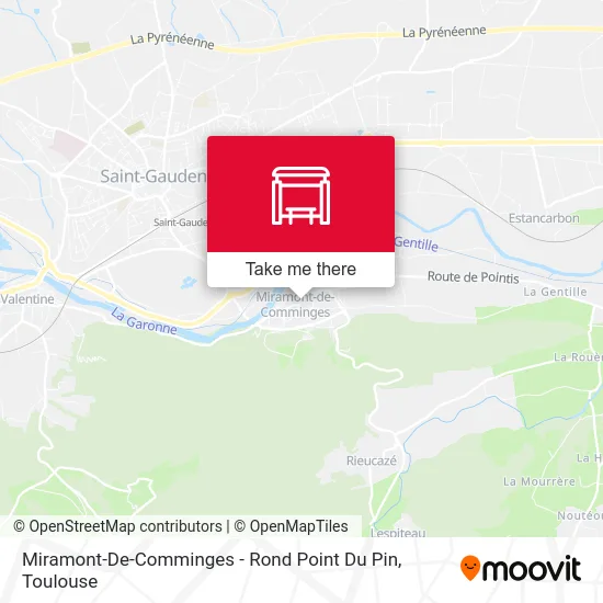 Miramont-De-Comminges - Rond Point Du Pin map