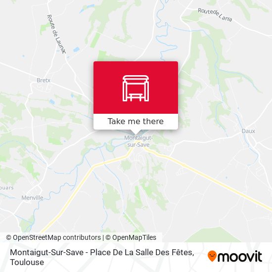 Montaigut-Sur-Save - Place De La Salle Des Fêtes map