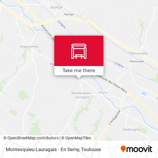 Montesquieu-Lauragais - En Serny map