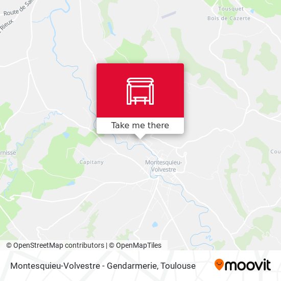 Montesquieu-Volvestre - Gendarmerie map
