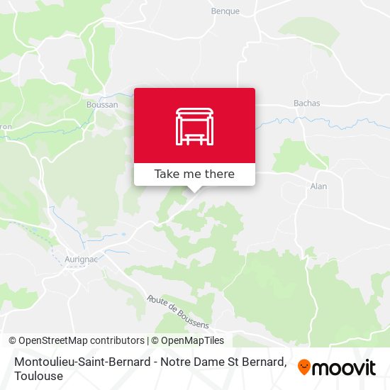 Montoulieu-Saint-Bernard - Notre Dame St Bernard map