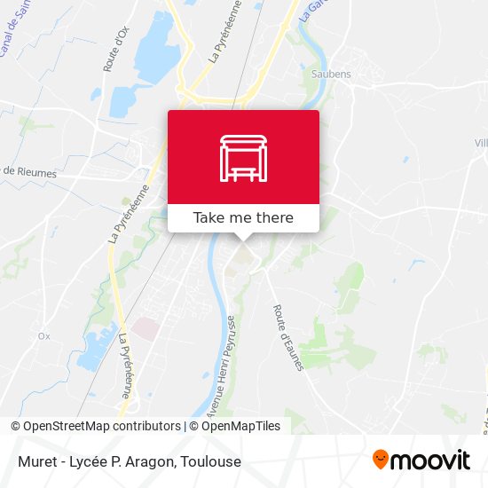 Muret - Lycée P. Aragon map