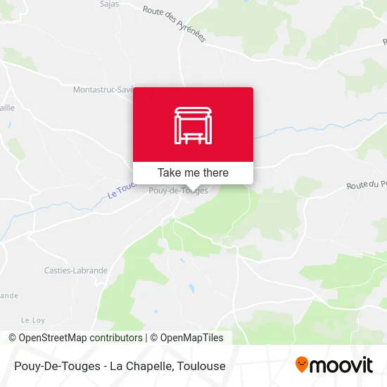 Pouy-De-Touges - La Chapelle map