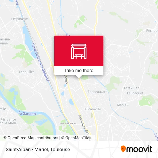 Saint-Alban - Mariel map