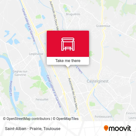 Saint-Alban - Prairie map
