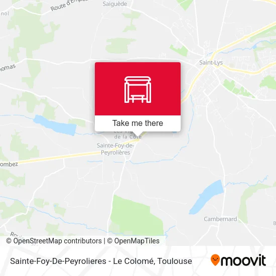 Sainte-Foy-De-Peyrolieres - Le Colomé map