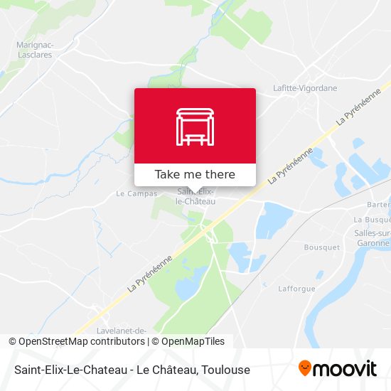 Saint-Elix-Le-Chateau - Le Château map