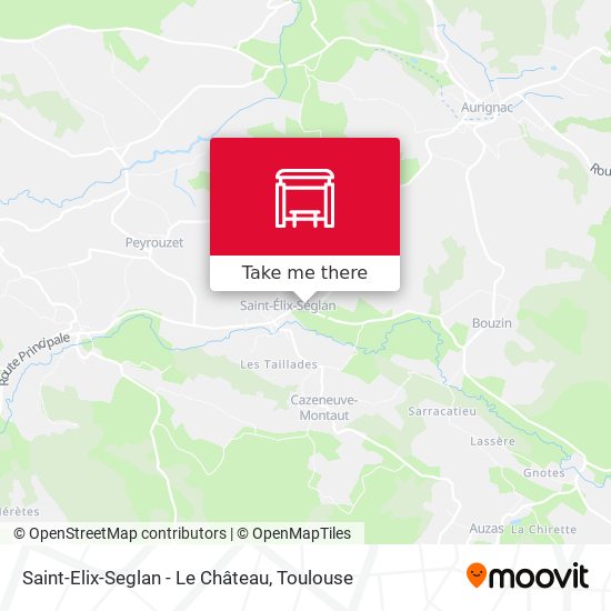 Saint-Elix-Seglan - Le Château map