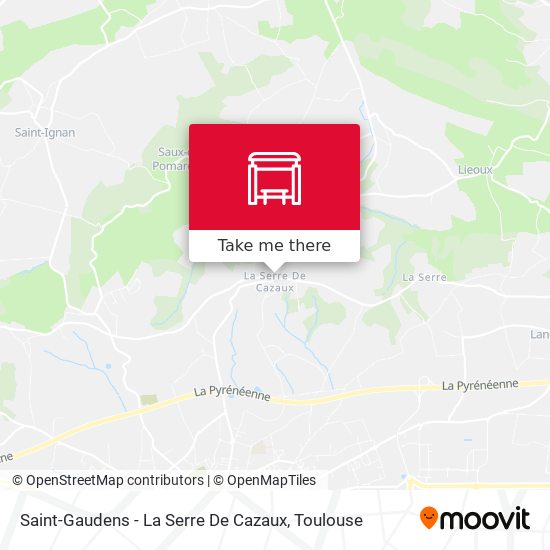 Saint-Gaudens - La Serre De Cazaux map