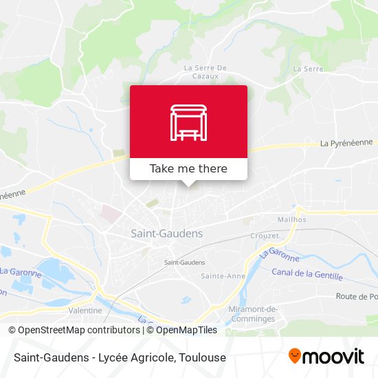 Saint-Gaudens - Lycée Agricole map