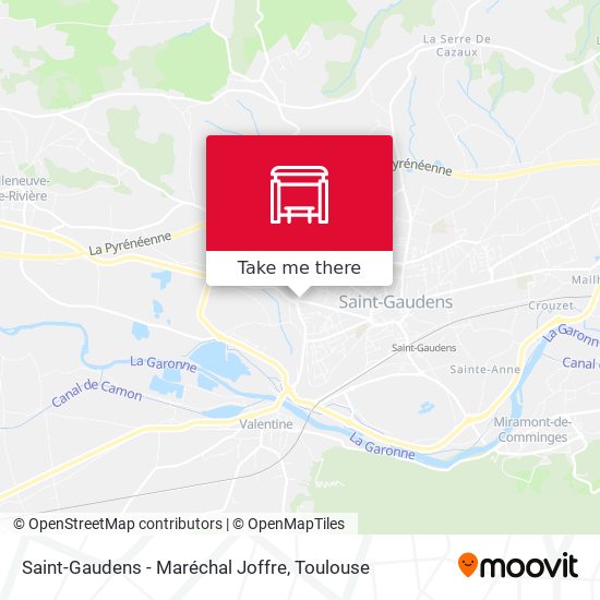Saint-Gaudens - Maréchal Joffre map