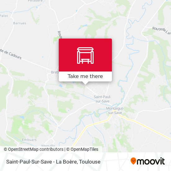 Saint-Paul-Sur-Save - La Boère map