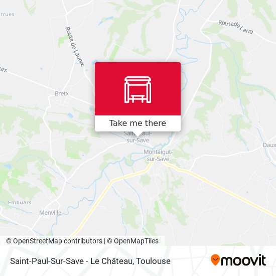 Saint-Paul-Sur-Save - Le Château map