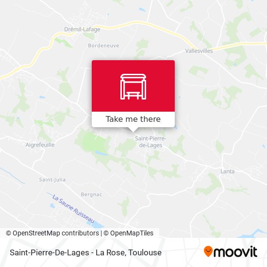 Saint-Pierre-De-Lages - La Rose map