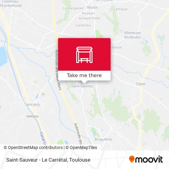 Saint-Sauveur - Le Carrétal map
