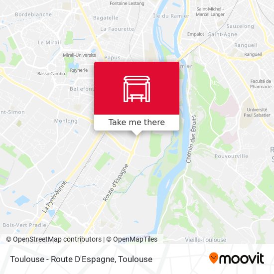 Mapa Toulouse - Route D'Espagne