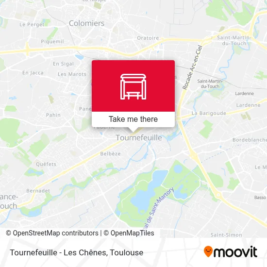 Tournefeuille - Les Chênes map