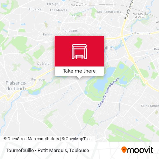 Tournefeuille - Petit Marquis map