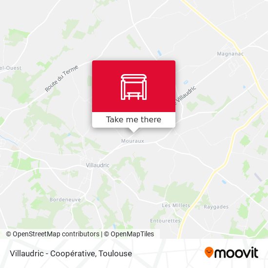 Villaudric - Coopérative map