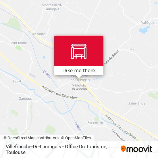 Villefranche-De-Lauragais - Office Du Tourisme map
