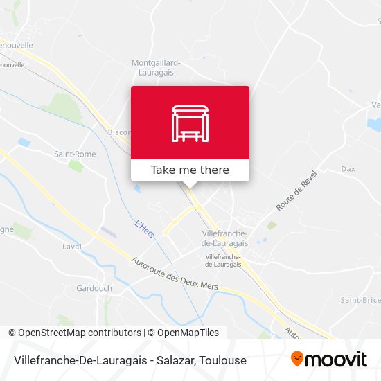 Villefranche-De-Lauragais - Salazar map