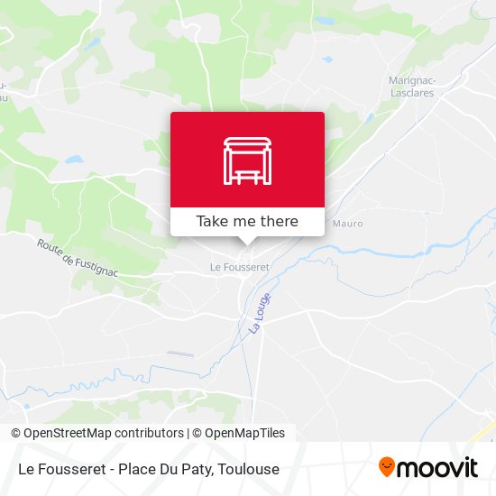 Le Fousseret - Place Du Paty map