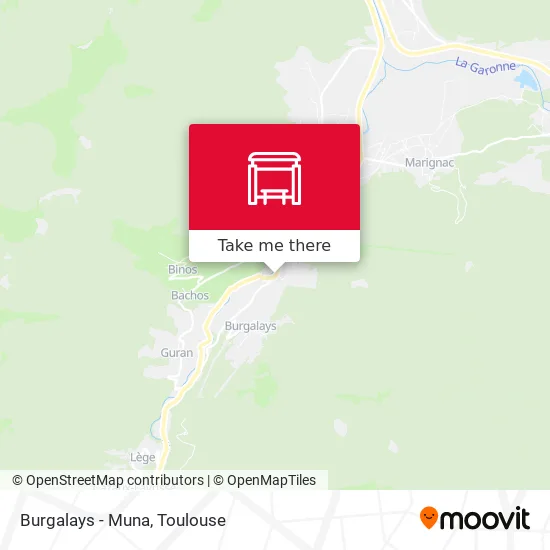 Burgalays - Muna map