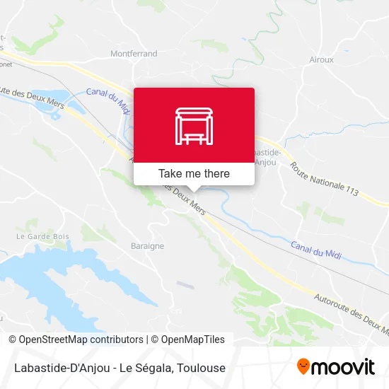 Labastide-D'Anjou - Le Ségala map