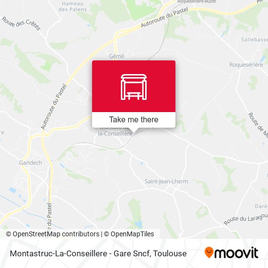 Montastruc-La-Conseillere - Gare Sncf map